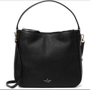 Kate Spade Black Leather Double Shoulder Bag